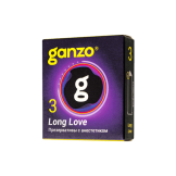 Презервативы с анестетиком для продления удовольствия Ganzo Long Love - 3 шт